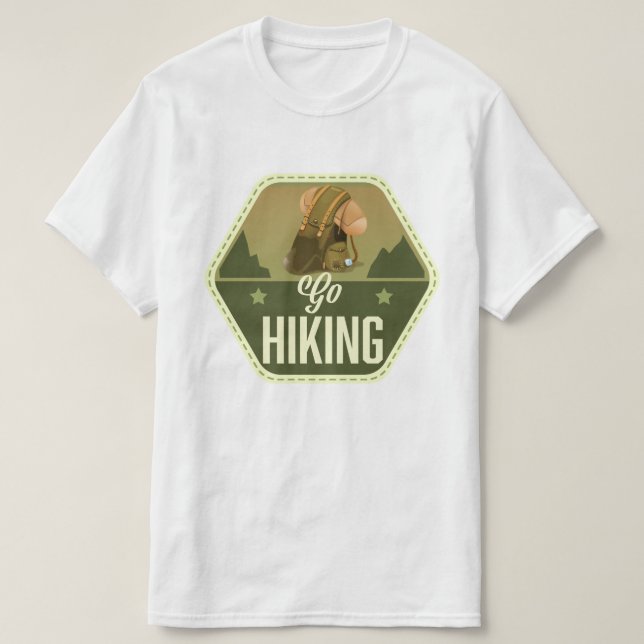 Wandern Patch T-Shirt (Design vorne)