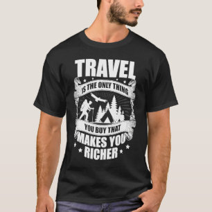 Wandern Ruckpacken Bergsteigen Camping Trekking T-Shirt