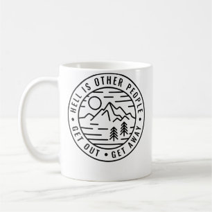 Wandern Rucksacktour Höllen sind andere Leute Lust Kaffeetasse