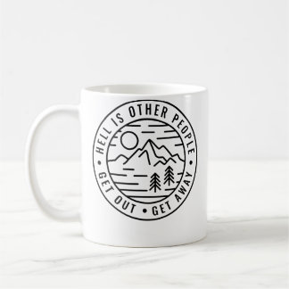 Wandern Rucksacktour Höllen sind andere Leute Lust Kaffeetasse