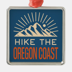 Wandern Sie auf dem Oregon-Küstenweg Sunburst Ornament Aus Metall