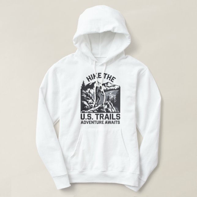 Wandern Sie das Abenteuer der US-Trails erwartet G Hoodie (Design vorne)