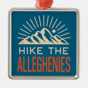 Wandern Sie die Allegheny-Berge Sunburst Ornament Aus Metall