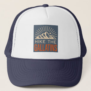Wandern Sie die Gallatin Mountains Sunburst Truckerkappe
