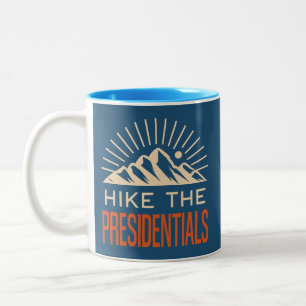 Wandern Sie die Presidential Range New Hampshire S Zweifarbige Tasse