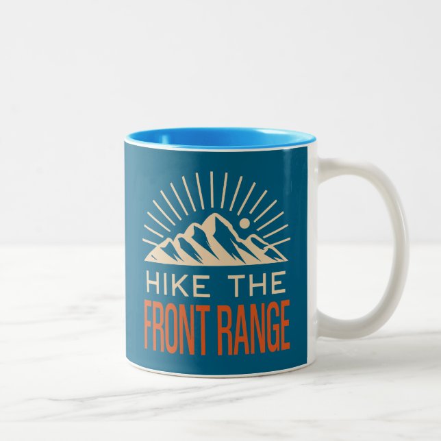 Wandern Sie die vordere Bergkette Sunburst Zweifarbige Tasse (Rechts)