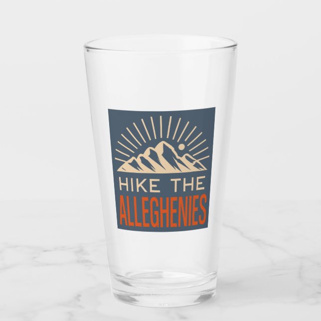 Wandern Sie durch die Allegheny-Berge Sunburst Glas (Vorderseite)