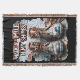 Wandern Sie eine Meile in meinen Schuhen - Inspira Decke