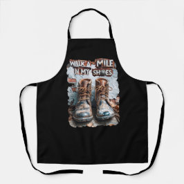 Wandern Sie eine Meile in meinen Schuhen - Inspira Schürze