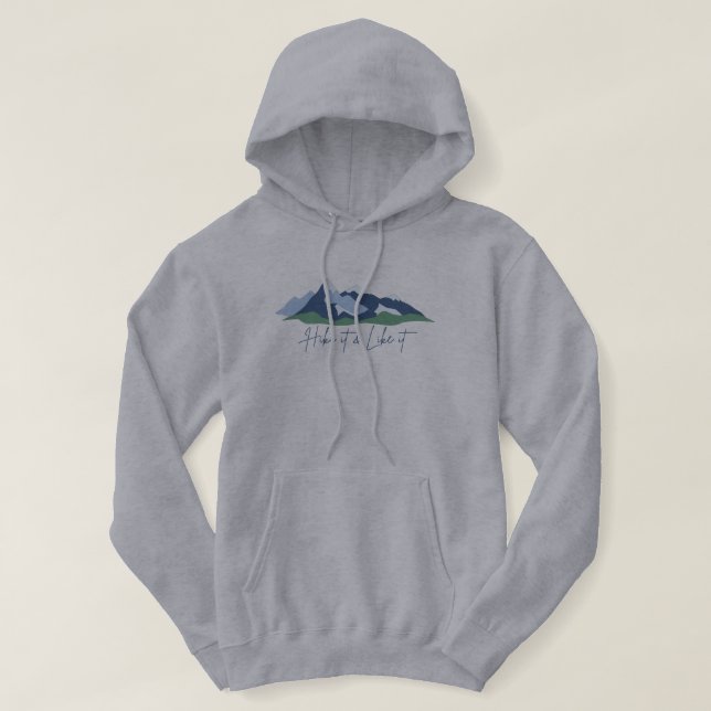 Wandern Sie es & like it Men Hoodie (Design vorne)