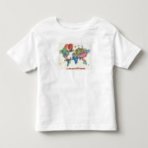 Wandern Sie häufig, wandern Sie immer Karte mit Kleinkind T-shirt
