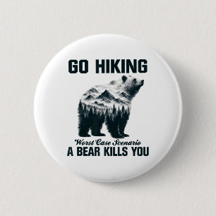 Wandern Sie im schlimmsten Fall - ein Bär tötet Si Button