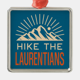 Wandern Sie in den Laurentian Mountains Quebec Sun Ornament Aus Metall
