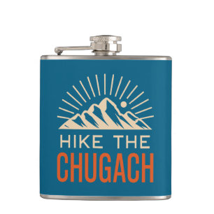 Wandern Sie in die Chugach-Berge Sunburst Flachmann