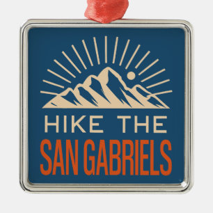 Wandern Sie in die San Gabriel Mountains Californi Ornament Aus Metall