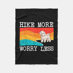 Wandern Sie mehr, sorgen Sie sich weniger Bichons Fleecedecke