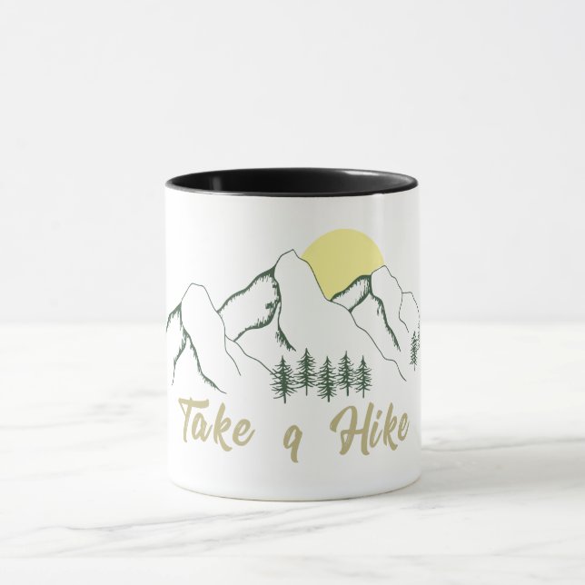 Wandern Sie mit Logokiefern im Freien Tasse (Zentrum)