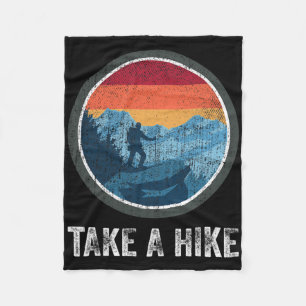 Wandern Sie Retro-Wanderer im Freien Trekking Natu Fleecedecke