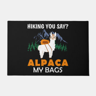 Wandern Sie sagen Alpaca meine Flaggen Vintage Son Fußmatte