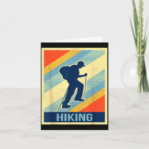 Wandern Sportliebhaber Vintage Retro  Karte