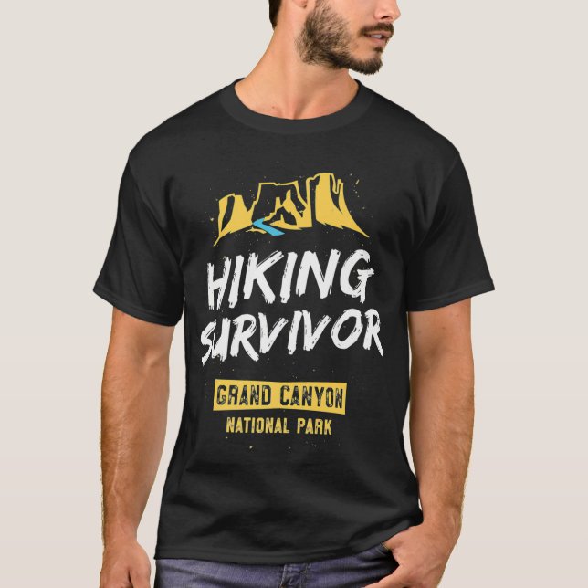Wandern Survivor Wandern Grand Canyon Nationalpark T-Shirt (Vorderseite)