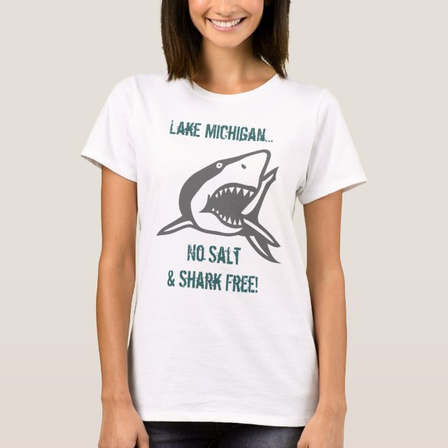 Wandern Swim Lake Michigan T-Shirt (Vorderseite)