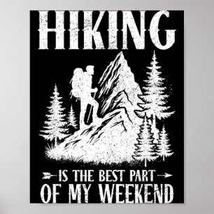 Wandern Teil Wochenende Bergpfad Natur Outdoor Poster