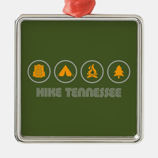 Wandern Tennessee Ornament Aus Metall (Vorne)
