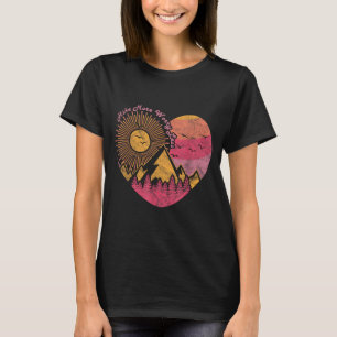Wandern Trekking wandern mehr sorgen weniger T-Shirt