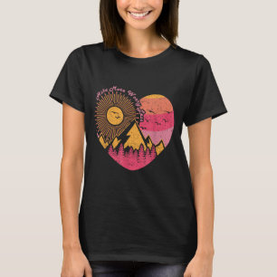 Wandern Trekking Wandern mehr sorgen weniger T-Shirt