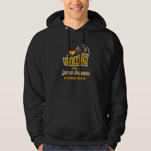 Wandern und Deutsche Hirten Kinda Day Schäfer Wand Hoodie
