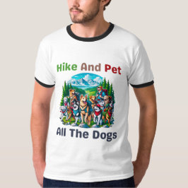 Wandern und Haustiere alle Hunde im Freien Wandern T-Shirt