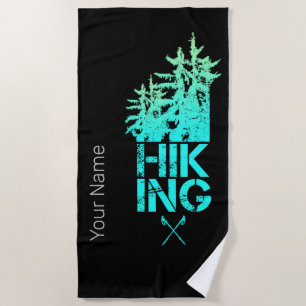 Wandern und Trekking Outdoor Vintage Waldgestaltun Strandtuch