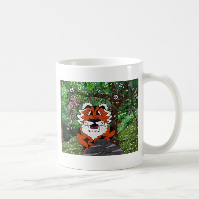 Wandern unser Planet Öko-Team Tgrr Tiger Bekleidun Kaffeetasse (Rechts)