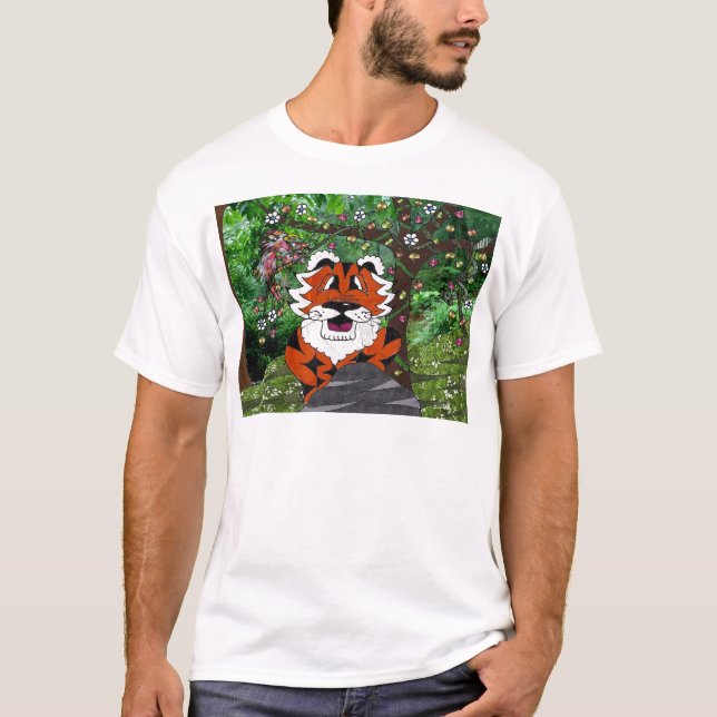 Wandern unser Planet Öko-Team Tgrr Tiger Bekleidun T-Shirt (Vorderseite)