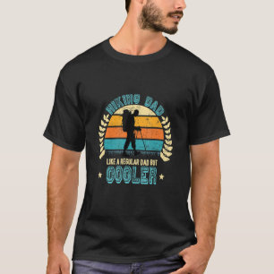 Wandern Vater wie ein regelmäßiger Vater Wandertag T-Shirt