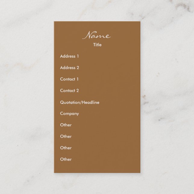 Wandern Visitenkarte (Vorderseite)