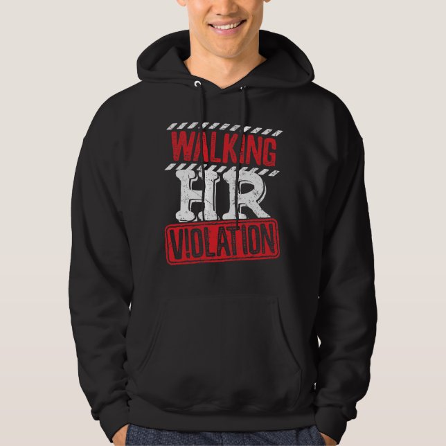 Wandern von Personalverletzungen Funny Office Co-W Hoodie (Vorderseite)