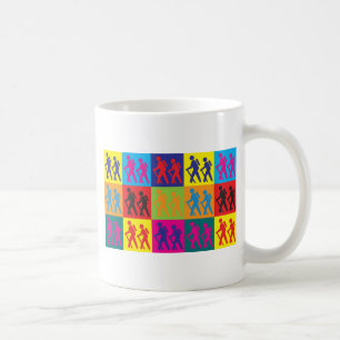 Wandern von Pop-Kunst Kaffeetasse