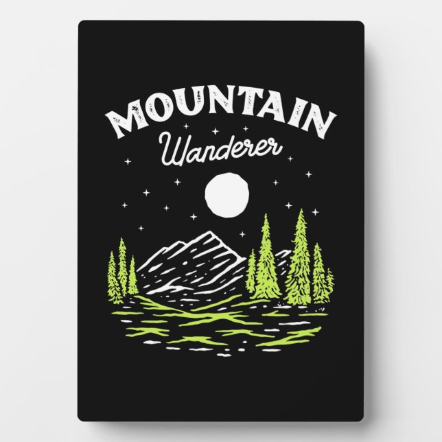 Wandern Wanderer Fotoplatte (Vorderseite)