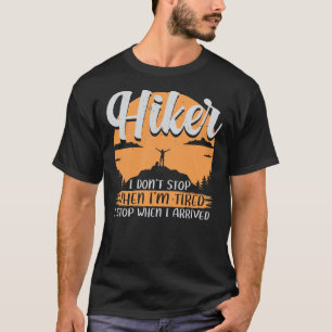 Wandern Wanderwandern Bergsteigen im Freien 680 mo T-Shirt