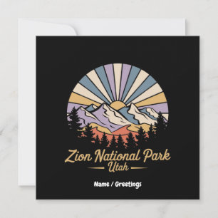 Wandern Zion Nationalpark California Einladung