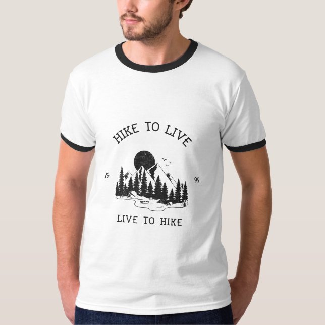 Wandern zu Live-Musik Wandern T-Shirt (Vorderseite)