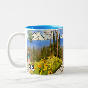 Wandern Zweifarbige Tasse