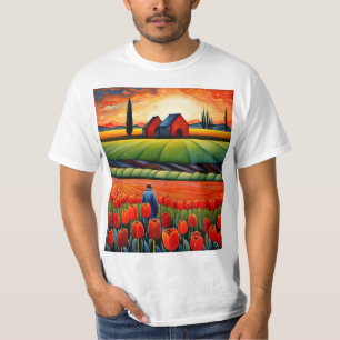 Wandern zwischen Tulip Fields 1 T-Shirt