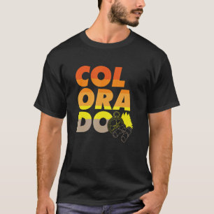 Wandernde Bergsteiger Camper Outdoor Colorado T-Shirt