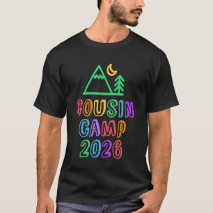 Wandernde Cousine Camp 2026 Familien Stimmung Reis T-Shirt