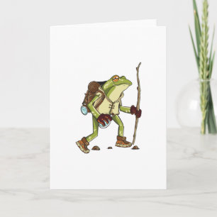 Wandernde Frösche Bergwanderer Wander Geschenk Karte