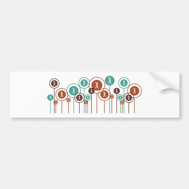 Wandernde Gänseblümchen Autoaufkleber (Vorne)