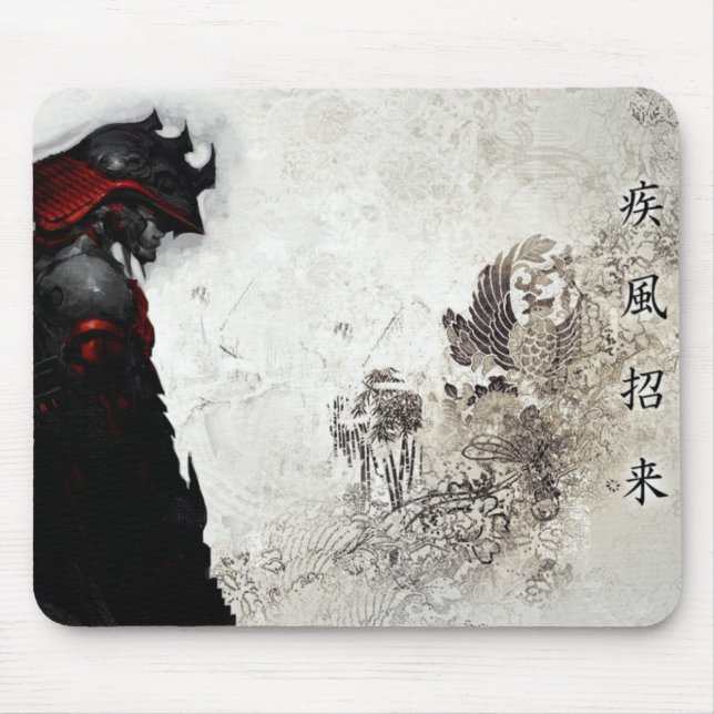 Wandernde Samurais Mousepad (Vorne)